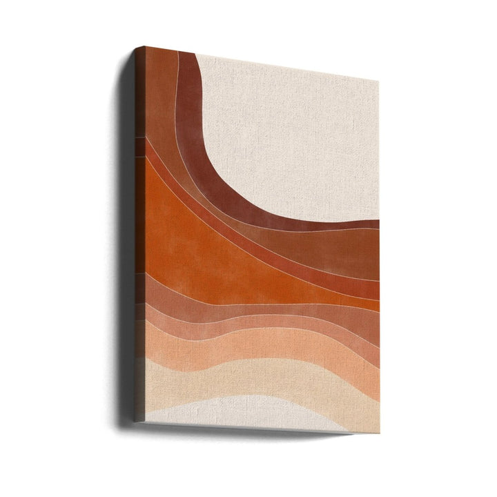 Layered Bands In Earthy Tones - Stretched Canvas, Poster or Fine Art Print - I Heart Wall Art - Poster Print, Canvas Print or Framed Art Print