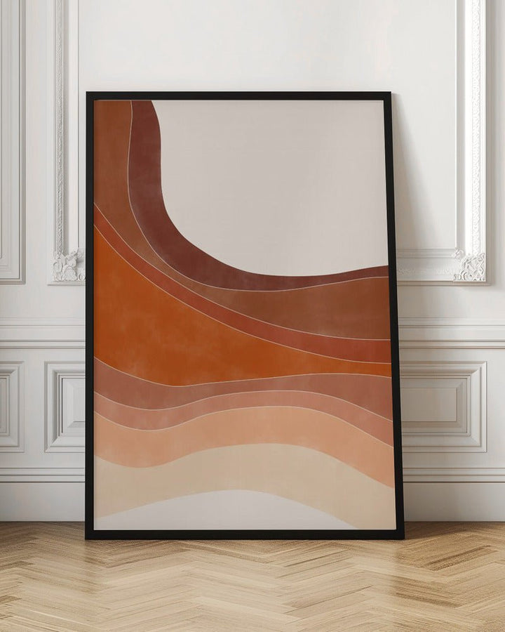 Layered Bands In Earthy Tones - Stretched Canvas, Poster or Fine Art Print - I Heart Wall Art - Poster Print, Canvas Print or Framed Art Print