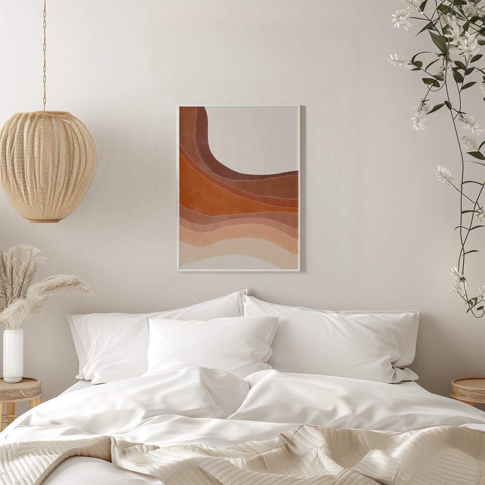 Layered Bands In Earthy Tones - Stretched Canvas, Poster or Fine Art Print - I Heart Wall Art - Poster Print, Canvas Print or Framed Art Print