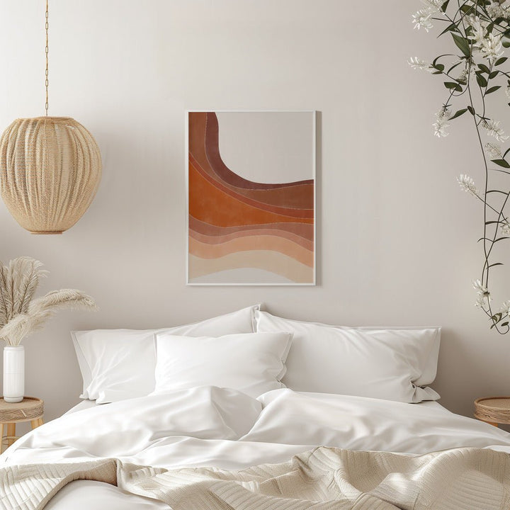 Layered Bands In Earthy Tones - Stretched Canvas, Poster or Fine Art Print - I Heart Wall Art - Poster Print, Canvas Print or Framed Art Print