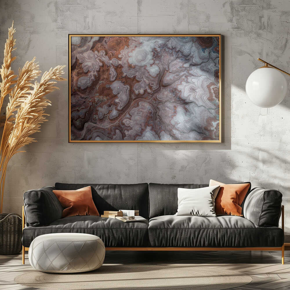 Layered Stone Abstract - Stretched Canvas, Poster or Fine Art Print - I Heart Wall Art - Poster Print, Canvas Print or Framed Art Print