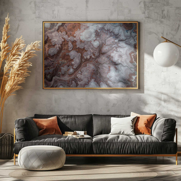 Layered Stone Abstract - Stretched Canvas, Poster or Fine Art Print - I Heart Wall Art - Poster Print, Canvas Print or Framed Art Print