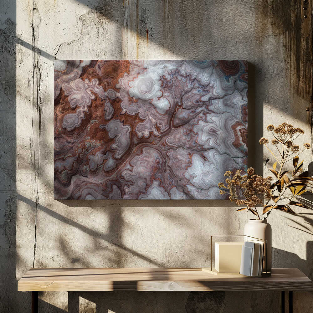 Layered Stone Abstract - Stretched Canvas, Poster or Fine Art Print - I Heart Wall Art - Poster Print, Canvas Print or Framed Art Print