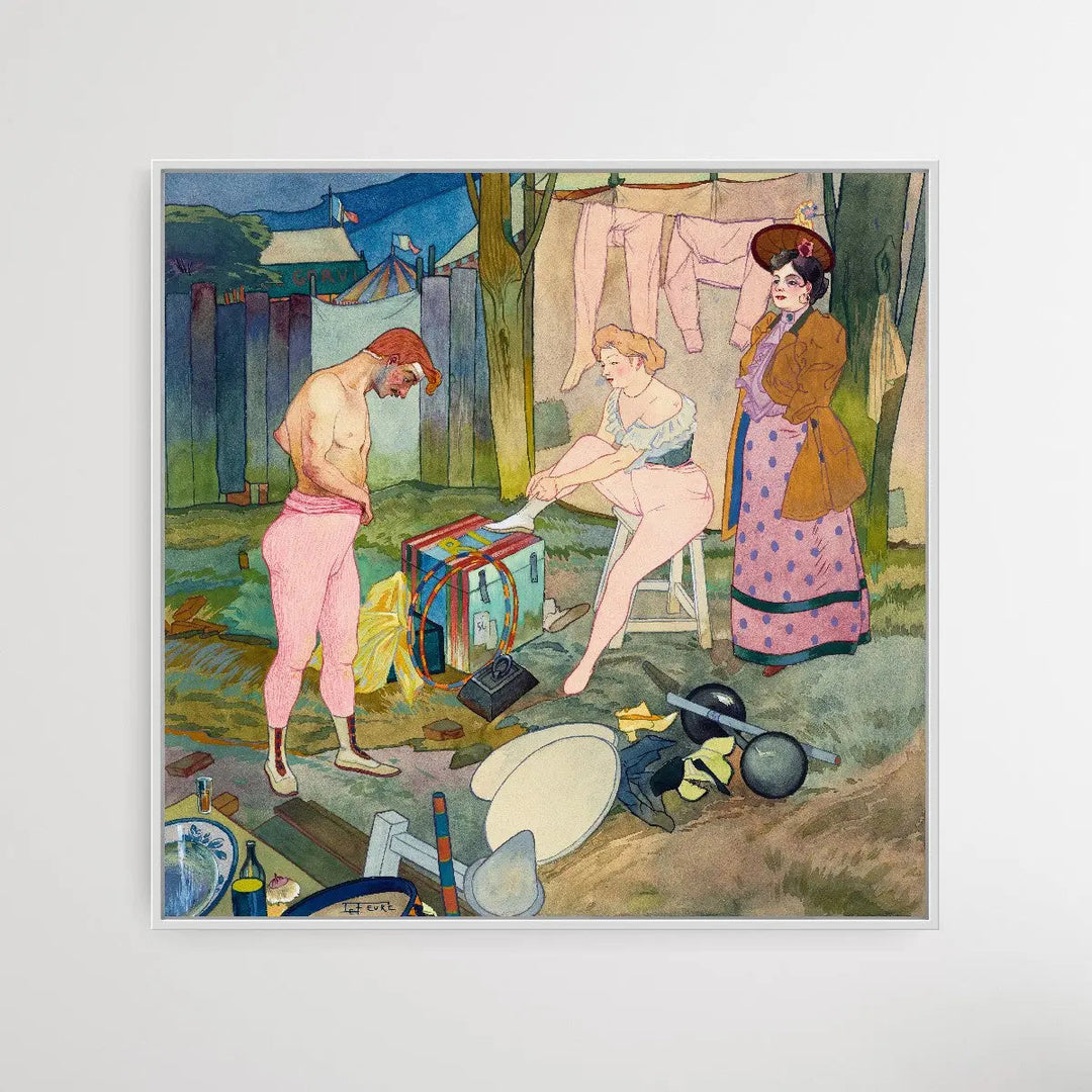 Le Cirque Corvi (ca. 1893) by Georges de Feure - Square Wall Art I Heart Wall Art Australia 