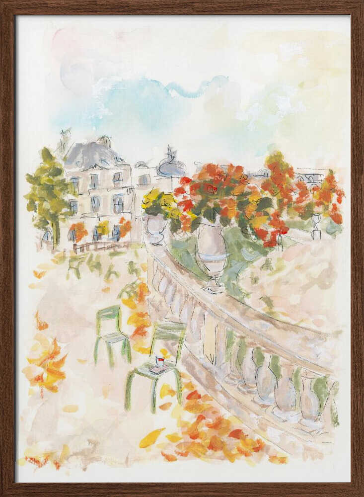 Le Jardin Du Luxembourg - Stretched Canvas Poster or Fine Art Print