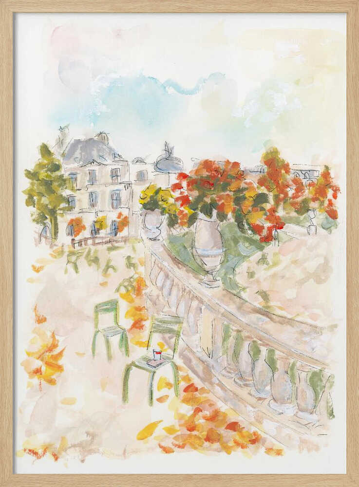 Le Jardin Du Luxembourg - Stretched Canvas Poster or Fine Art Print