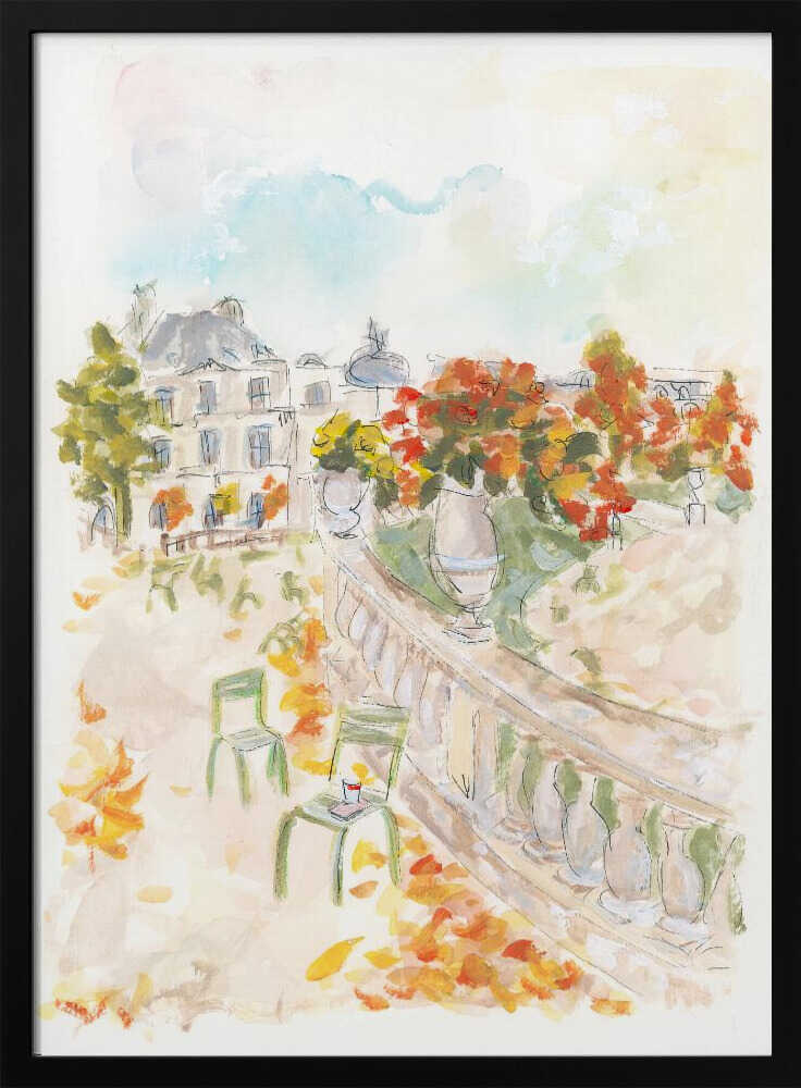 Le Jardin Du Luxembourg - Stretched Canvas Poster or Fine Art Print