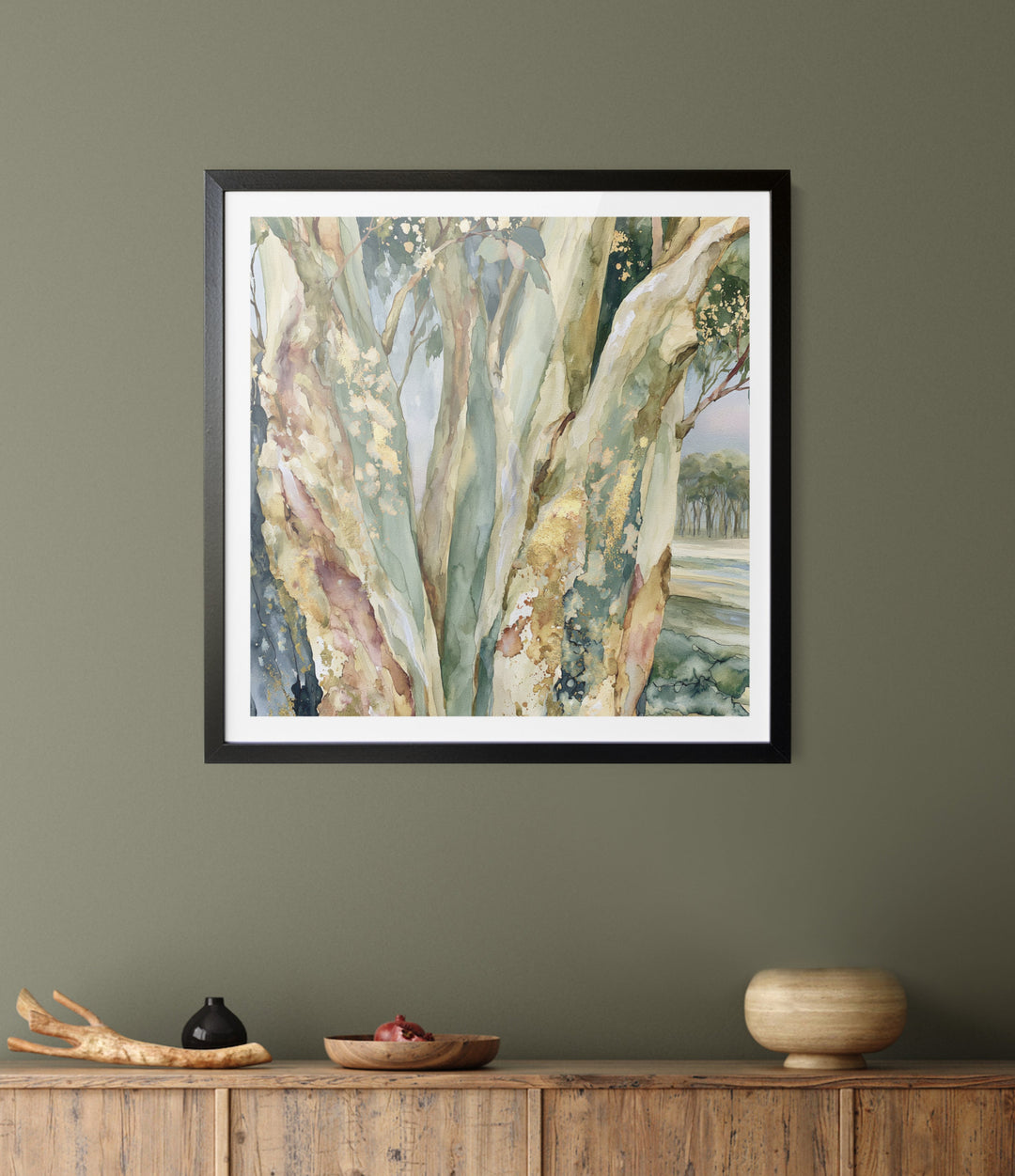 Leaf &amp; Light I by IHeartStudio - Australian Eucalypt Bark Canvas Print