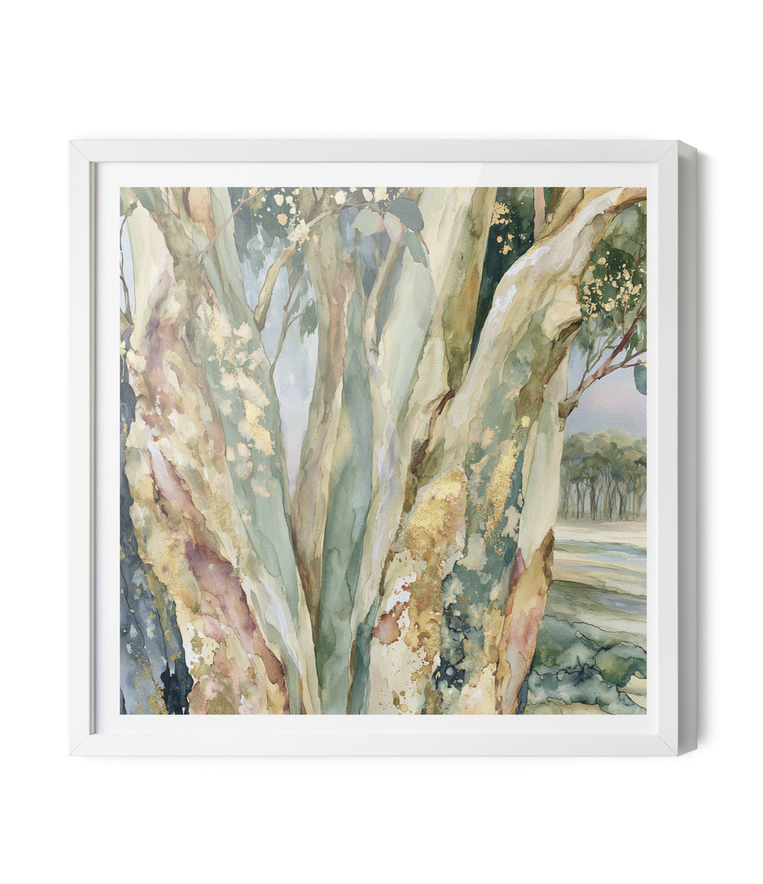 Leaf &amp; Light I by IHeartStudio - Australian Eucalypt Bark Canvas Print
