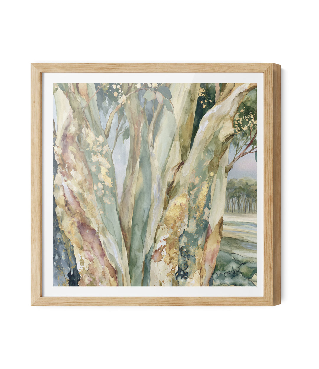 Leaf &amp; Light I by IHeartStudio - Australian Eucalypt Bark Canvas Print
