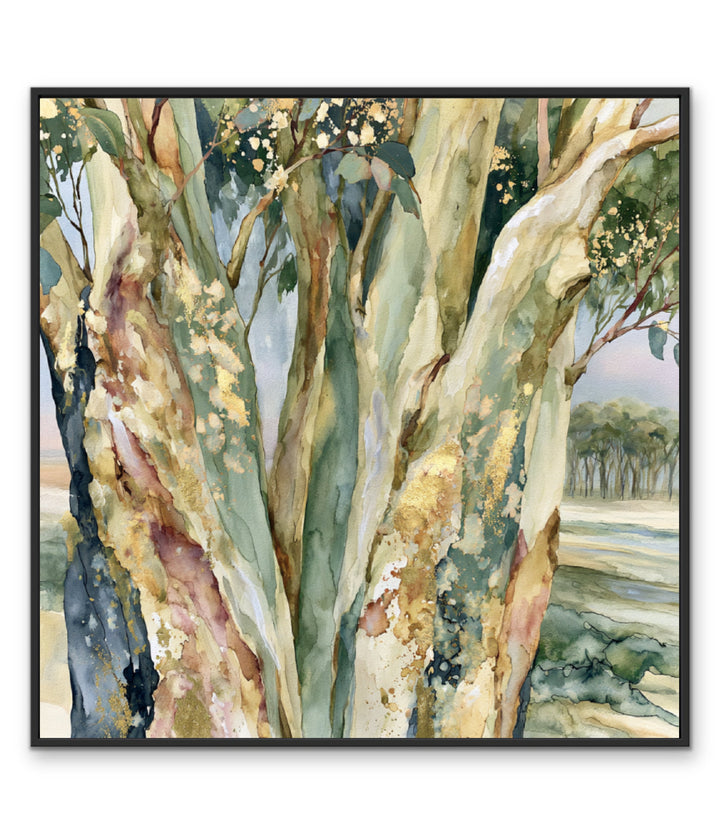 Leaf &amp; Light I by IHeartStudio - Australian Eucalypt Bark Canvas Print