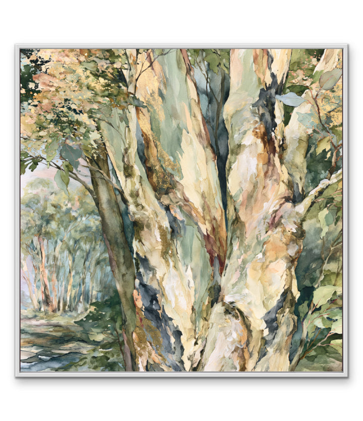 Leaf &amp; Light II by IHeartStudio - Australian Eucalypt Bark Canvas Print