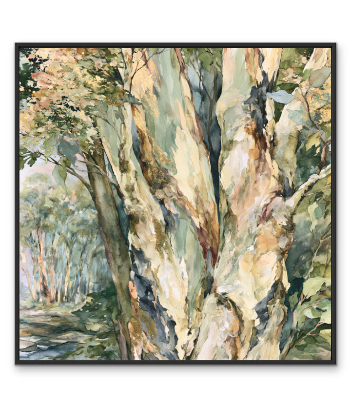 Leaf &amp; Light II by IHeartStudio - Australian Eucalypt Bark Canvas Print