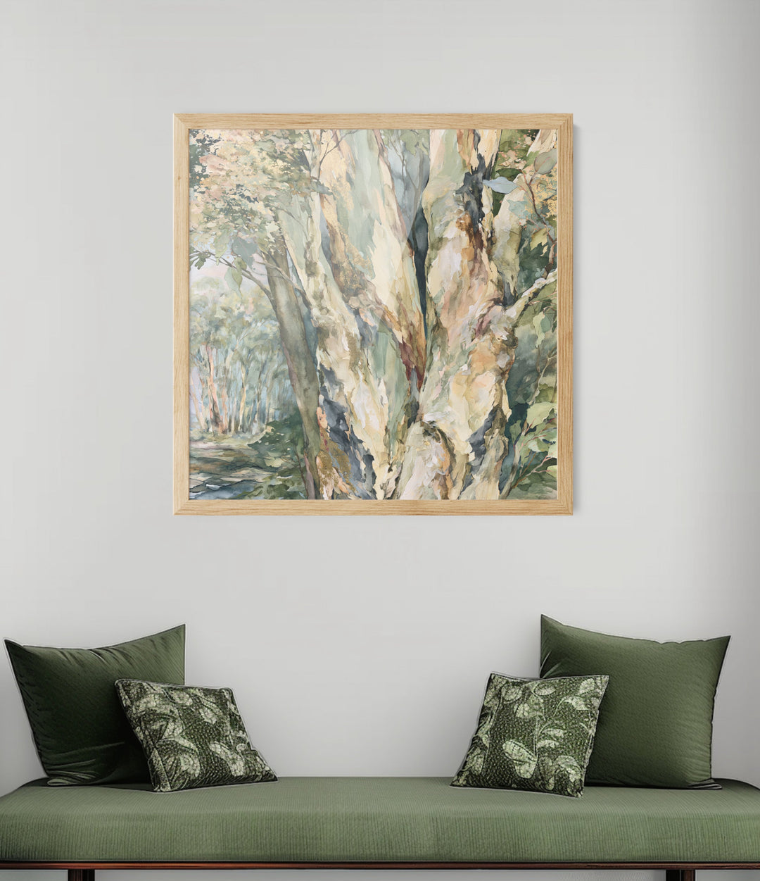 Leaf &amp; Light II by IHeartStudio - Australian Eucalypt Bark Canvas Print