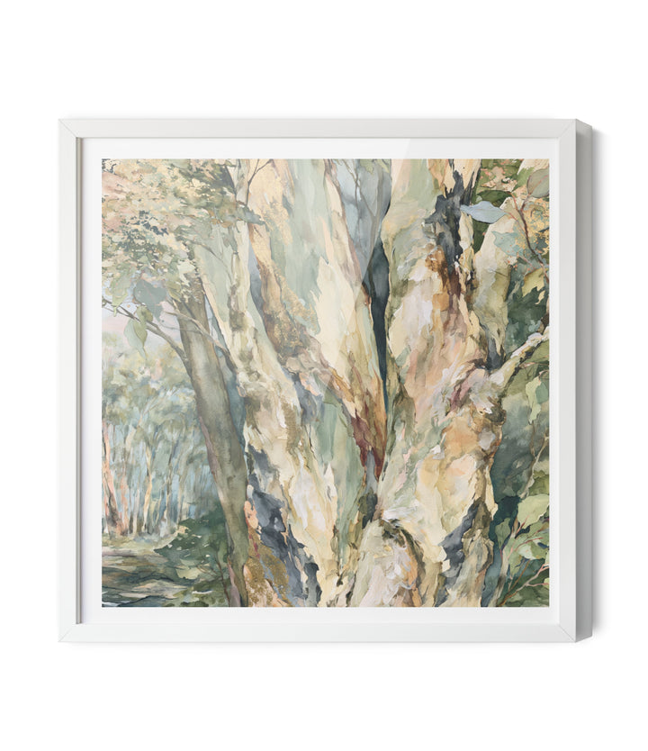 Leaf &amp; Light II by IHeartStudio - Australian Eucalypt Bark Canvas Print