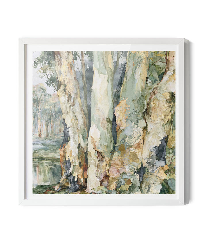 Leaf &amp; Light III by IHeartStudio - Australian Eucalypt Bark Canvas Print