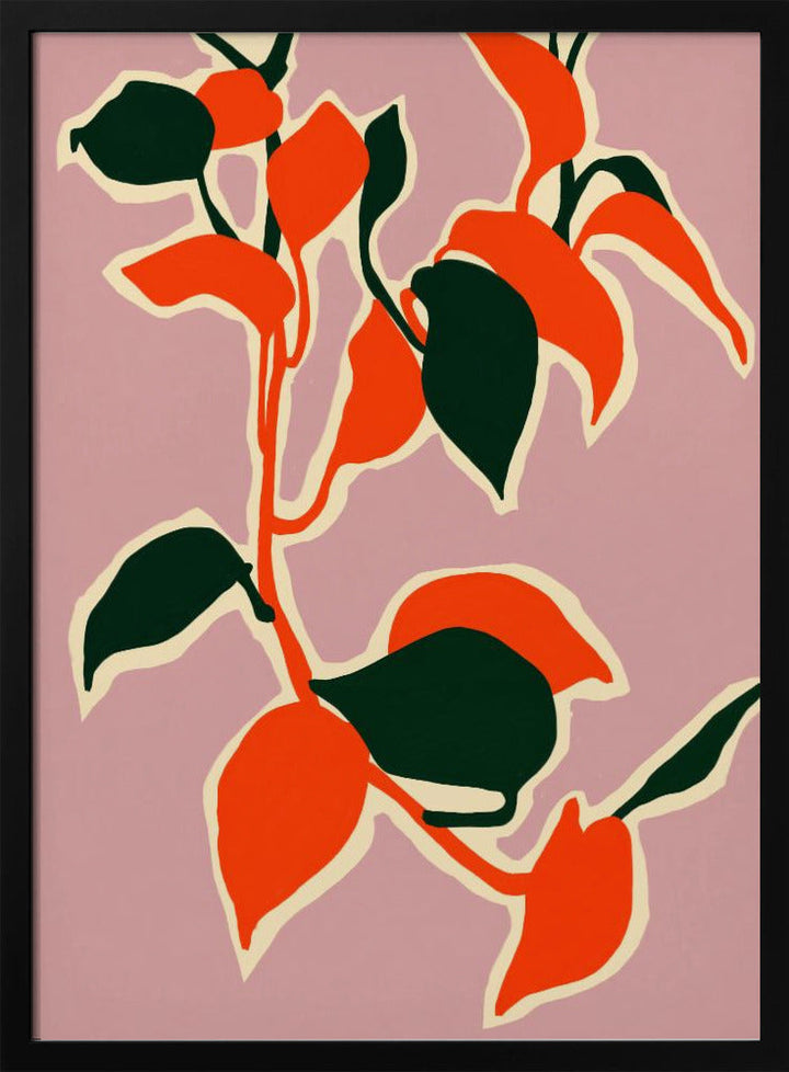 Leafy Abstraction - Stretched Canvas, Poster or Fine Art Print I Heart Wall Art