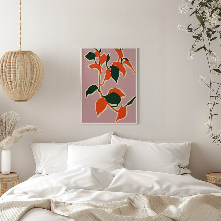 Leafy Abstraction - Stretched Canvas, Poster or Fine Art Print I Heart Wall Art