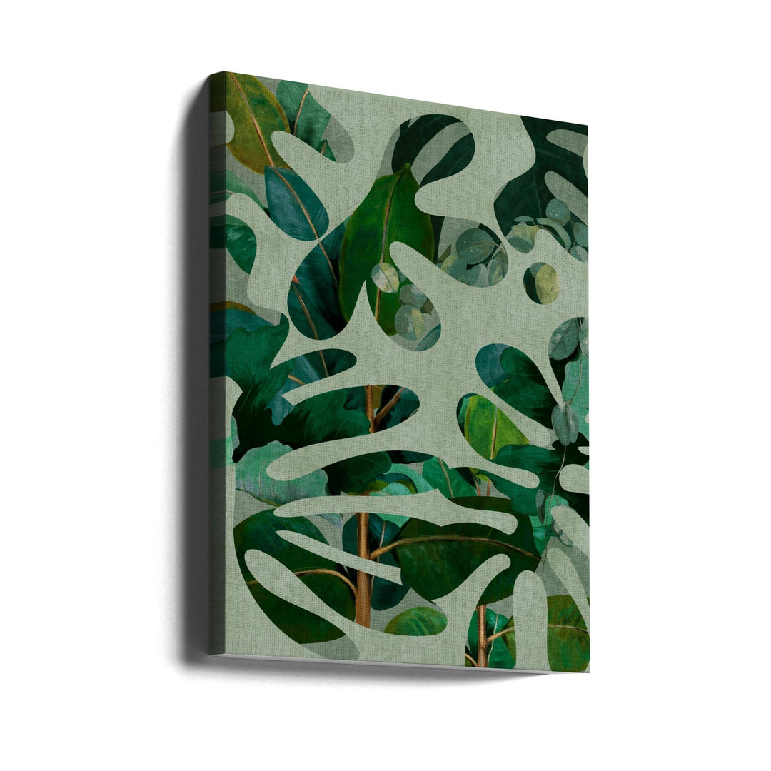 Leaves More 10 Kopie - Stretched Canvas, Poster or Fine Art Print I Heart Wall Art