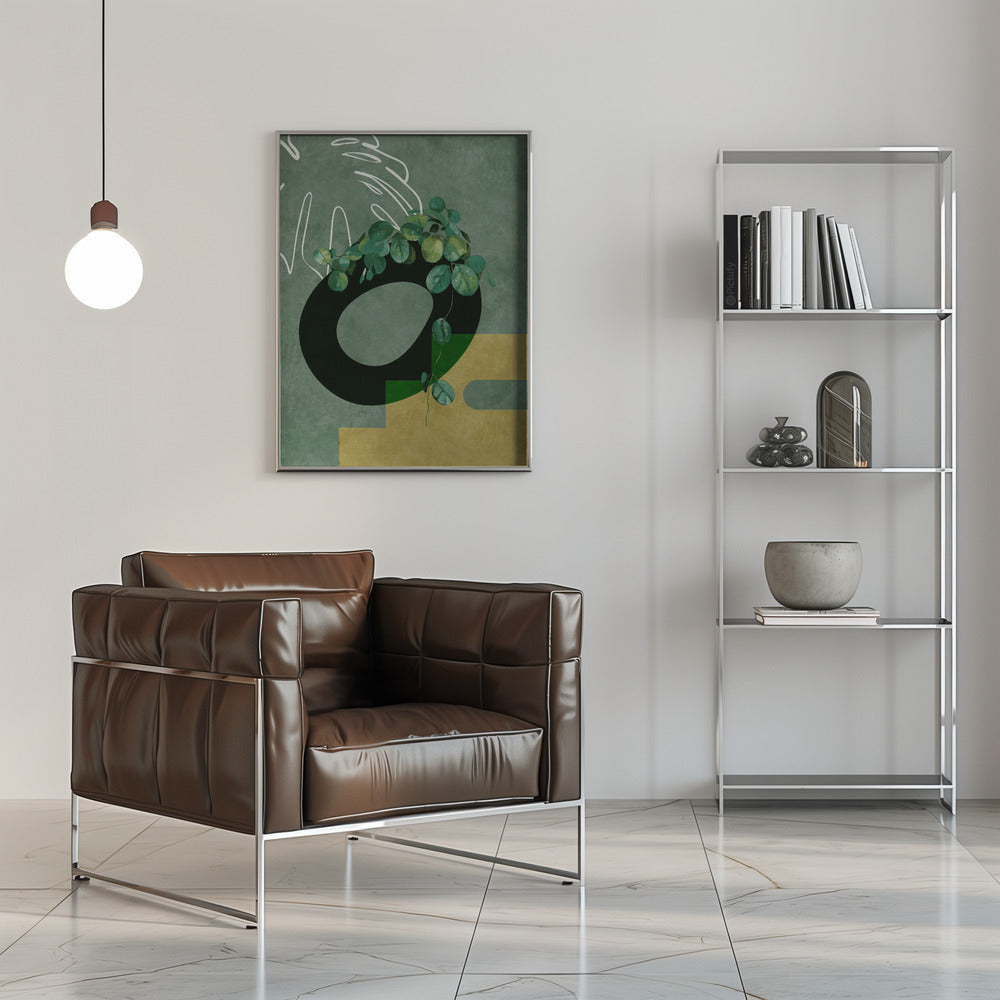 Leaves More 4 Greenery - Stretched Canvas, Poster or Fine Art Print I Heart Wall Art