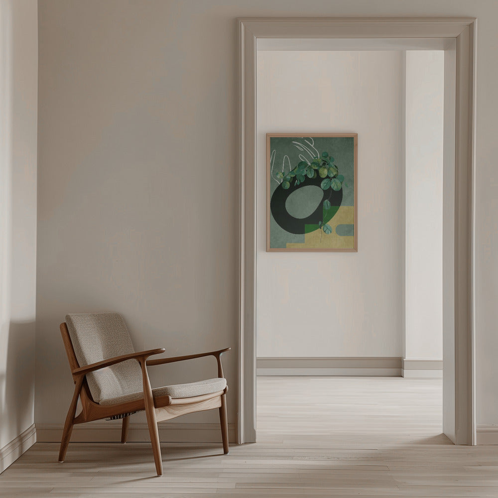 Leaves More 4 Greenery - Stretched Canvas, Poster or Fine Art Print I Heart Wall Art