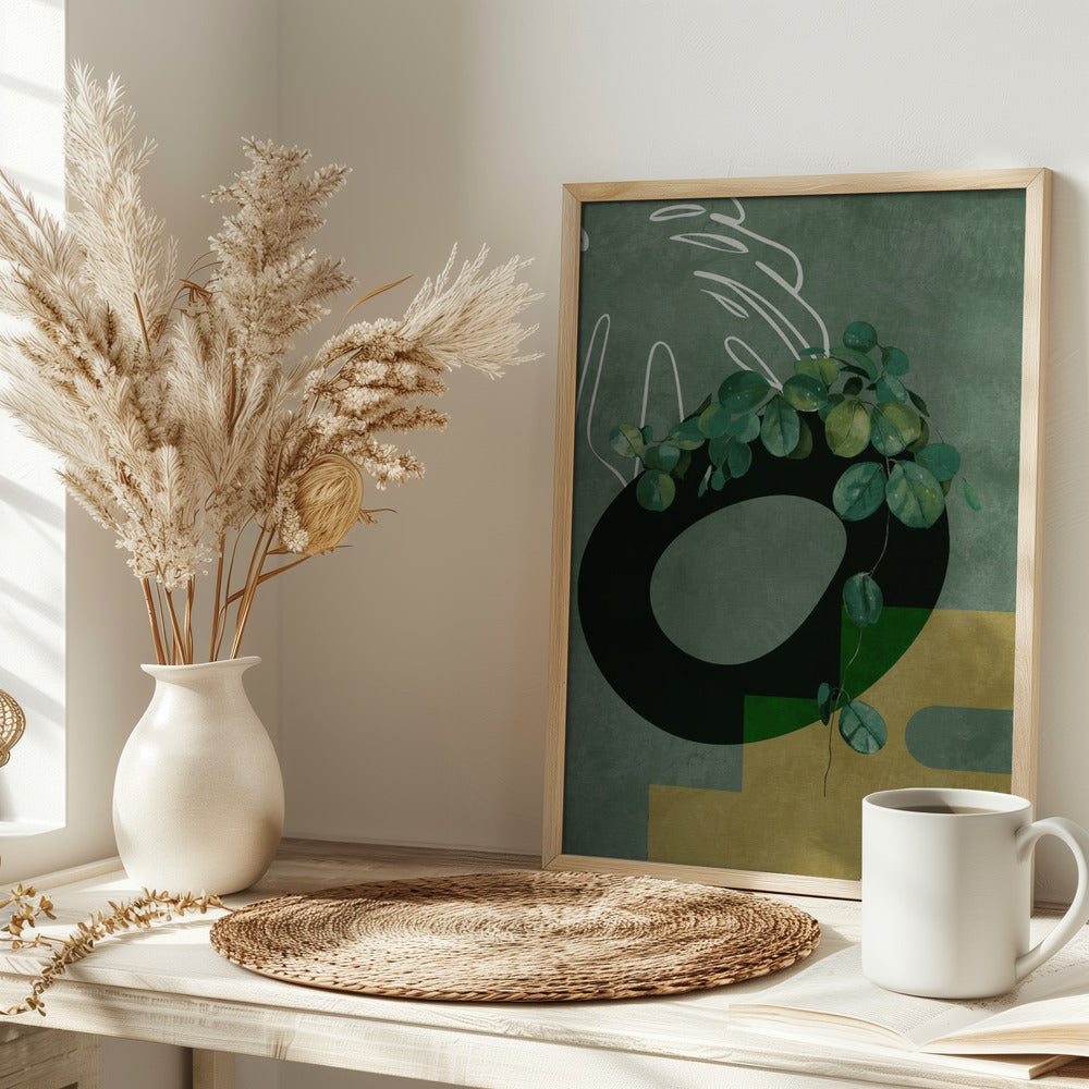 Leaves More 4 Greenery - Stretched Canvas, Poster or Fine Art Print I Heart Wall Art
