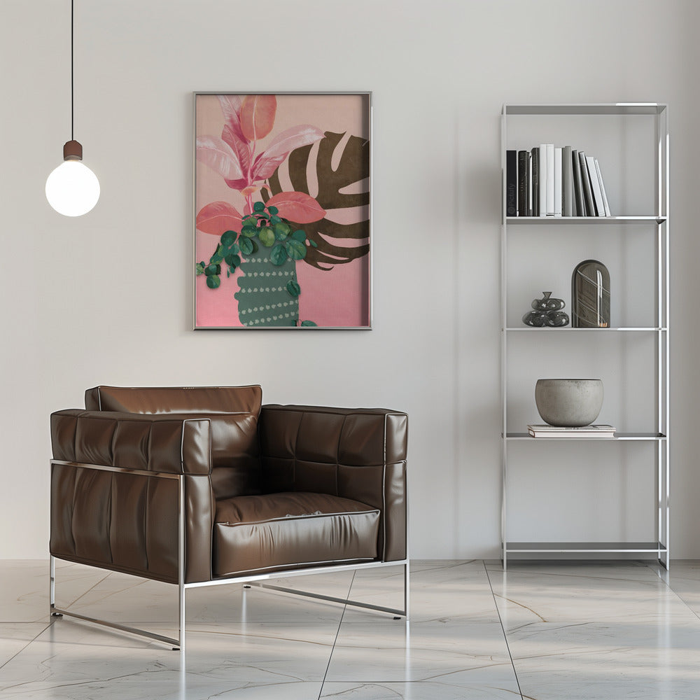 Leaves More 6 Kopie - Stretched Canvas, Poster or Fine Art Print I Heart Wall Art
