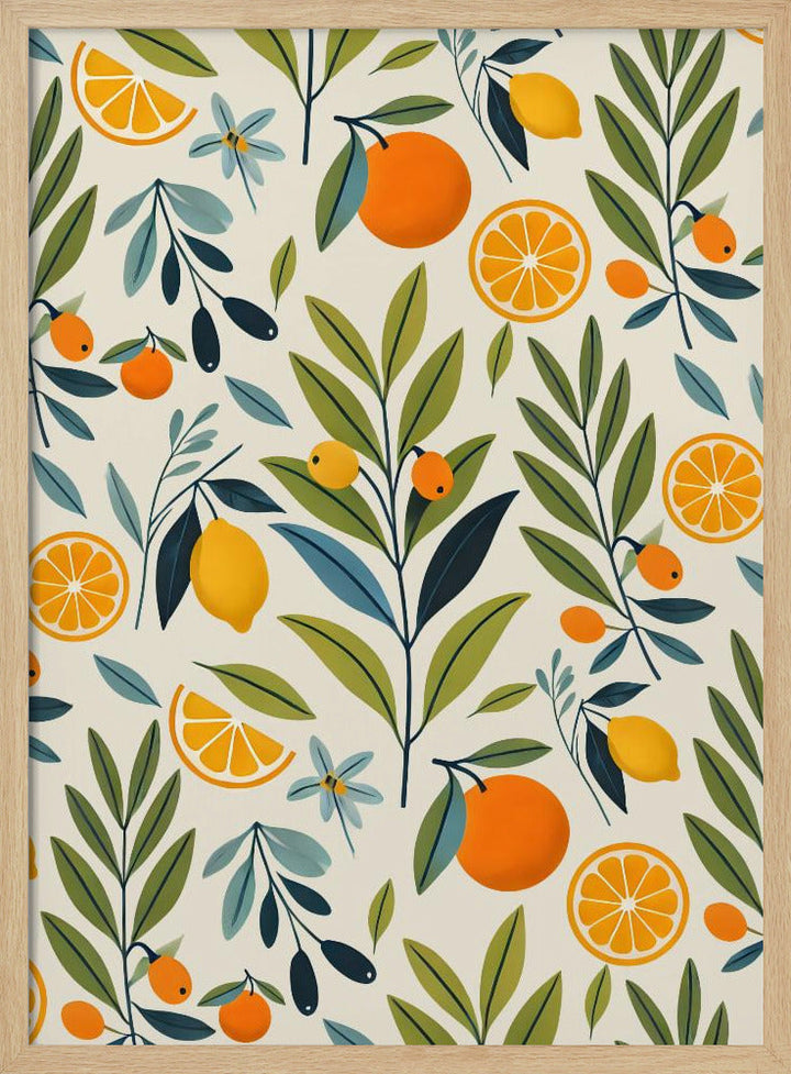 Lemon Orchard Dream - Stretched Canvas, Poster or Fine Art Print I Heart Wall Art