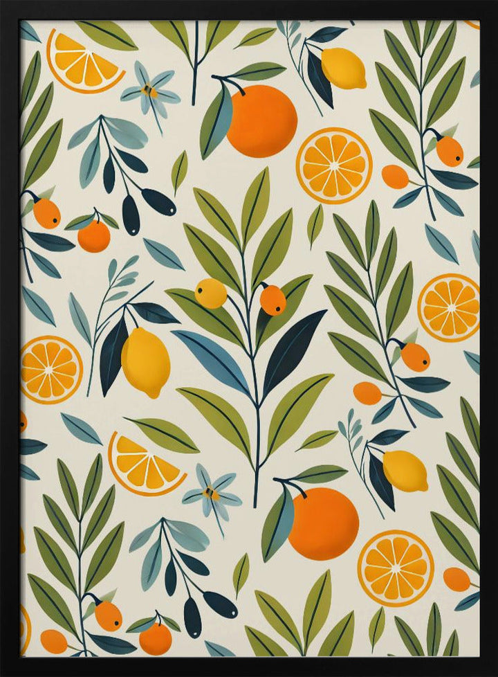 Lemon Orchard Dream - Stretched Canvas, Poster or Fine Art Print I Heart Wall Art