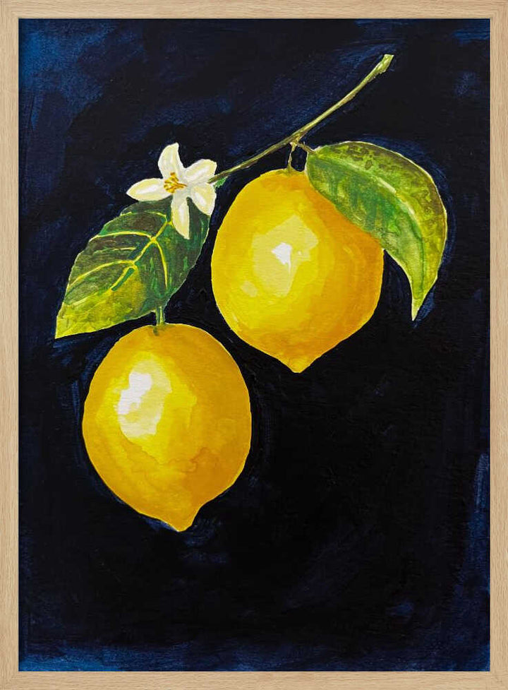 Lemon Study II - Stretched Canvas, Poster or Fine Art Print - I Heart Wall Art - Poster Print, Canvas Print or Framed Art Print