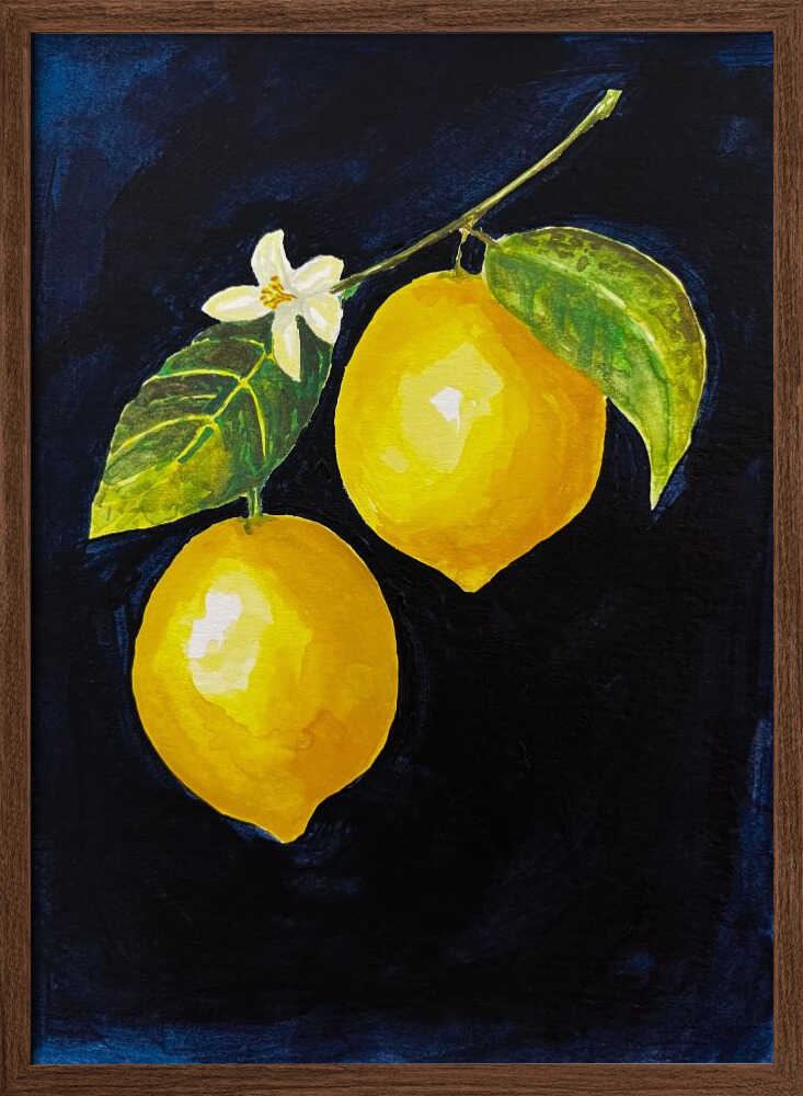 Lemon Study II - Stretched Canvas, Poster or Fine Art Print - I Heart Wall Art - Poster Print, Canvas Print or Framed Art Print