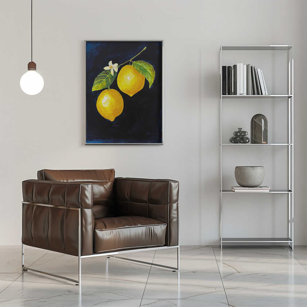 Lemon Study II - Stretched Canvas, Poster or Fine Art Print - I Heart Wall Art - Poster Print, Canvas Print or Framed Art Print