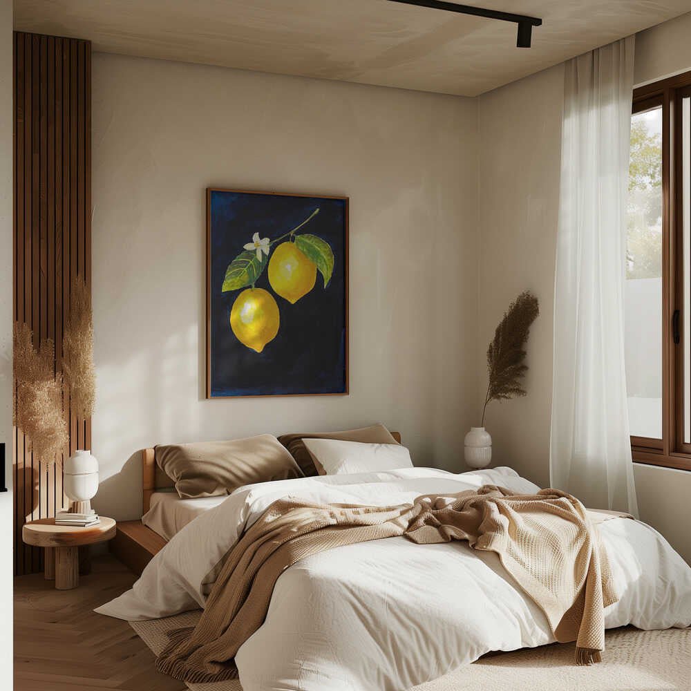 Lemon Study II - Stretched Canvas, Poster or Fine Art Print - I Heart Wall Art - Poster Print, Canvas Print or Framed Art Print