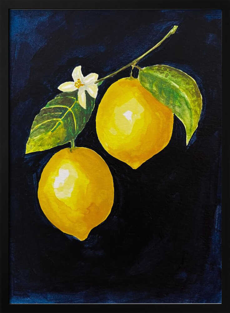 Lemon Study II - Stretched Canvas, Poster or Fine Art Print - I Heart Wall Art - Poster Print, Canvas Print or Framed Art Print