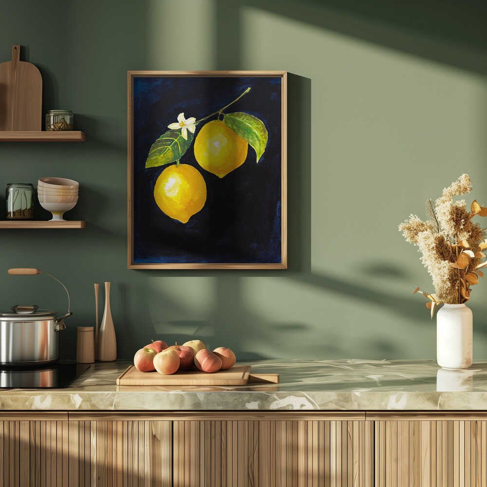 Lemon Study II - Stretched Canvas, Poster or Fine Art Print - I Heart Wall Art - Poster Print, Canvas Print or Framed Art Print
