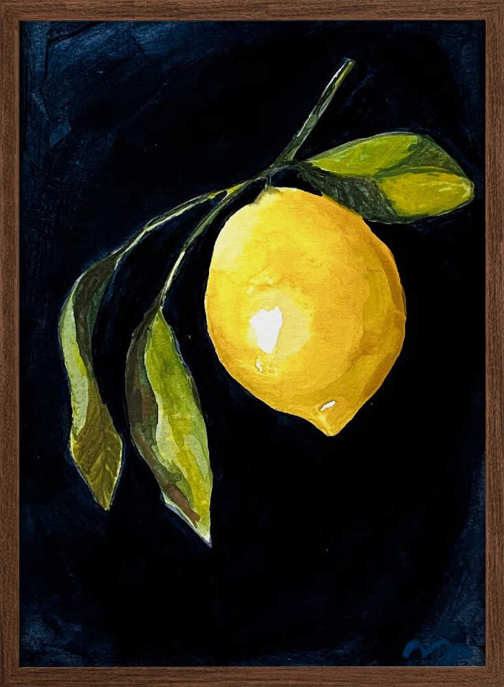 Lemon Study IV - Stretched Canvas, Poster or Fine Art Print - I Heart Wall Art - Poster Print, Canvas Print or Framed Art Print