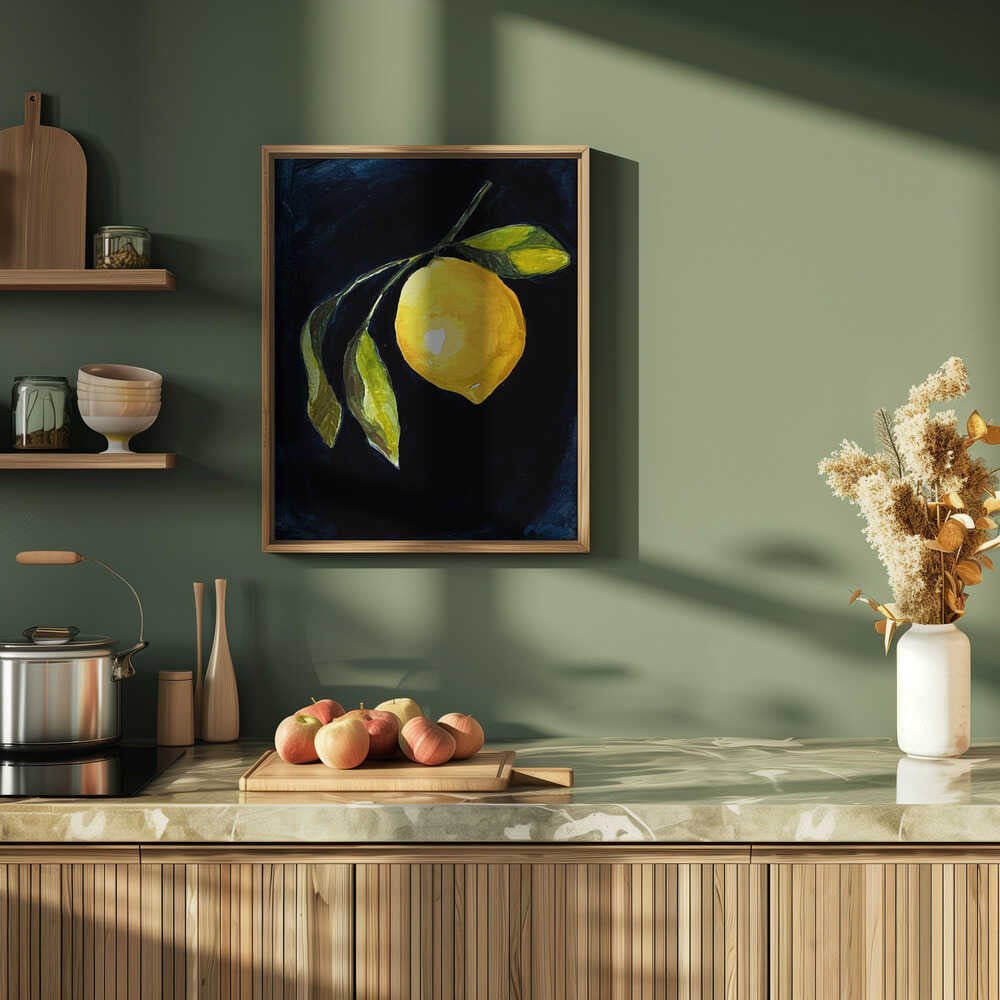 Lemon Study IV - Stretched Canvas, Poster or Fine Art Print - I Heart Wall Art - Poster Print, Canvas Print or Framed Art Print
