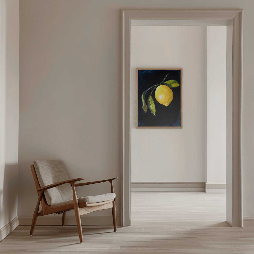 Lemon Study IV - Stretched Canvas, Poster or Fine Art Print - I Heart Wall Art - Poster Print, Canvas Print or Framed Art Print