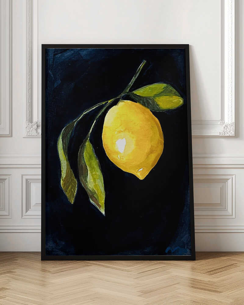 Lemon Study IV - Stretched Canvas, Poster or Fine Art Print - I Heart Wall Art - Poster Print, Canvas Print or Framed Art Print