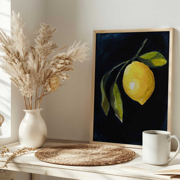 Lemon Study IV - Stretched Canvas, Poster or Fine Art Print - I Heart Wall Art - Poster Print, Canvas Print or Framed Art Print