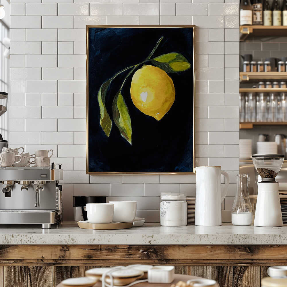 Lemon Study IV - Stretched Canvas, Poster or Fine Art Print - I Heart Wall Art - Poster Print, Canvas Print or Framed Art Print