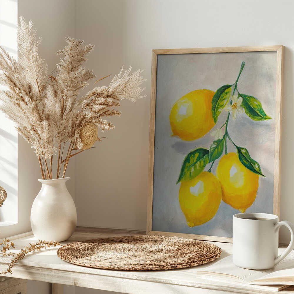 Lemon Study - Stretched Canvas, Poster or Fine Art Print - I Heart Wall Art - Poster Print, Canvas Print or Framed Art Print