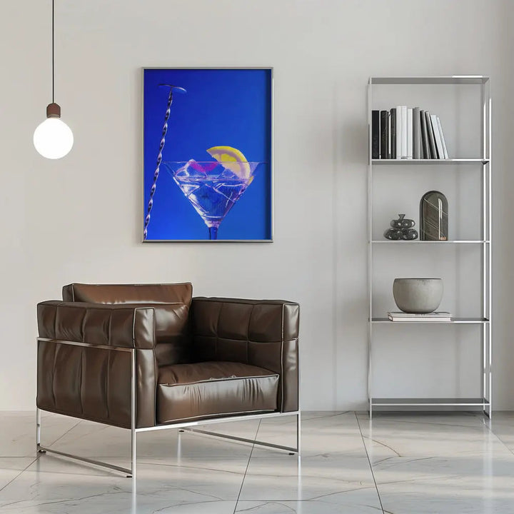 Lemon Twist Martini - Stretched Canvas, Poster or Fine Art Print I Heart Wall Art