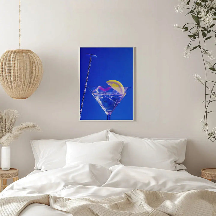 Lemon Twist Martini - Stretched Canvas, Poster or Fine Art Print I Heart Wall Art