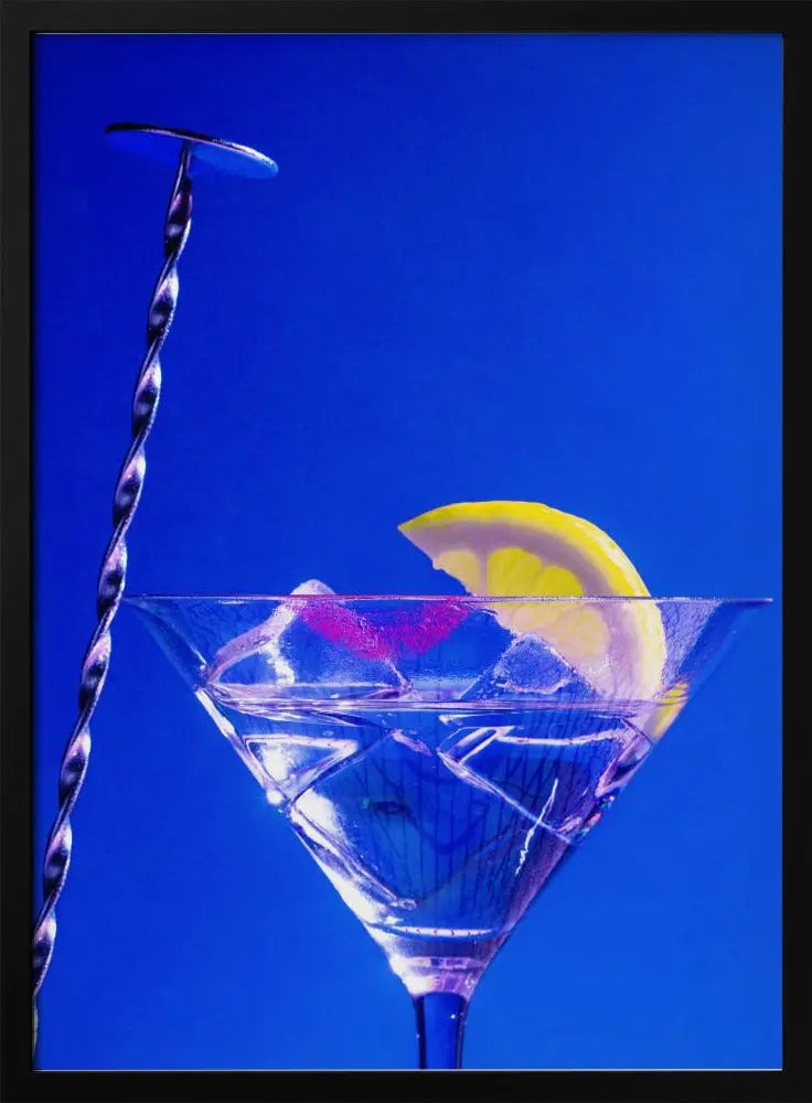 Lemon Twist Martini - Stretched Canvas, Poster or Fine Art Print I Heart Wall Art