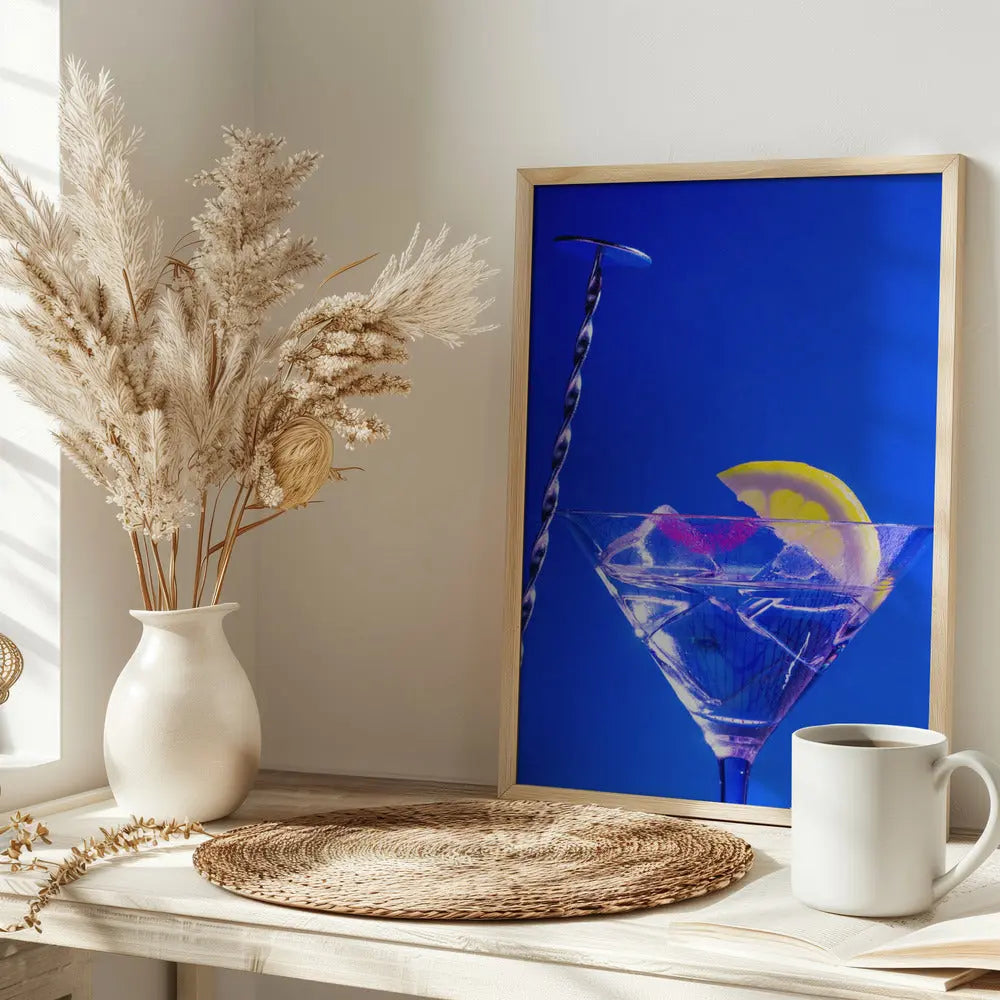 Lemon Twist Martini - Stretched Canvas, Poster or Fine Art Print I Heart Wall Art