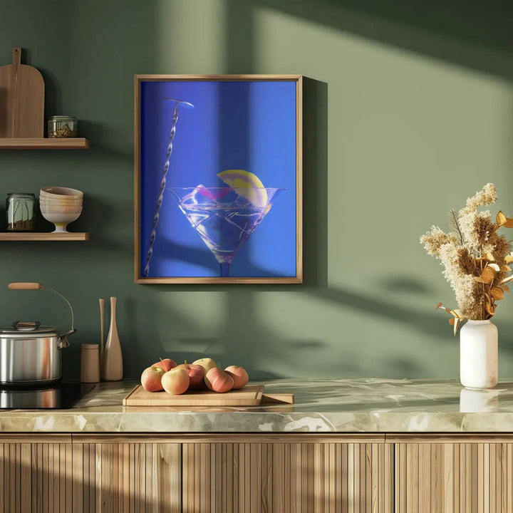 Lemon Twist Martini - Stretched Canvas, Poster or Fine Art Print I Heart Wall Art