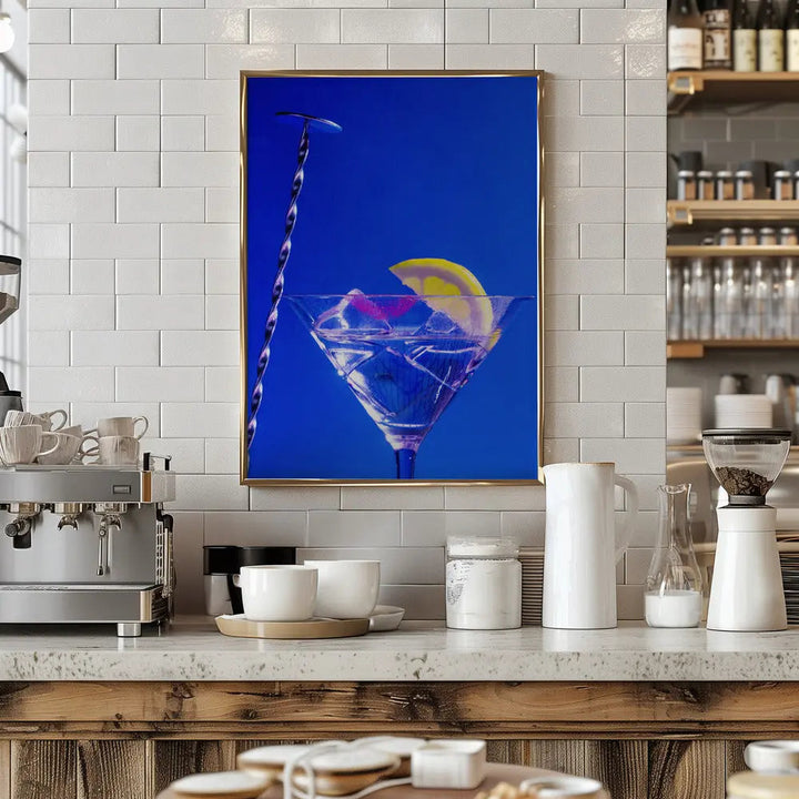 Lemon Twist Martini - Stretched Canvas, Poster or Fine Art Print I Heart Wall Art