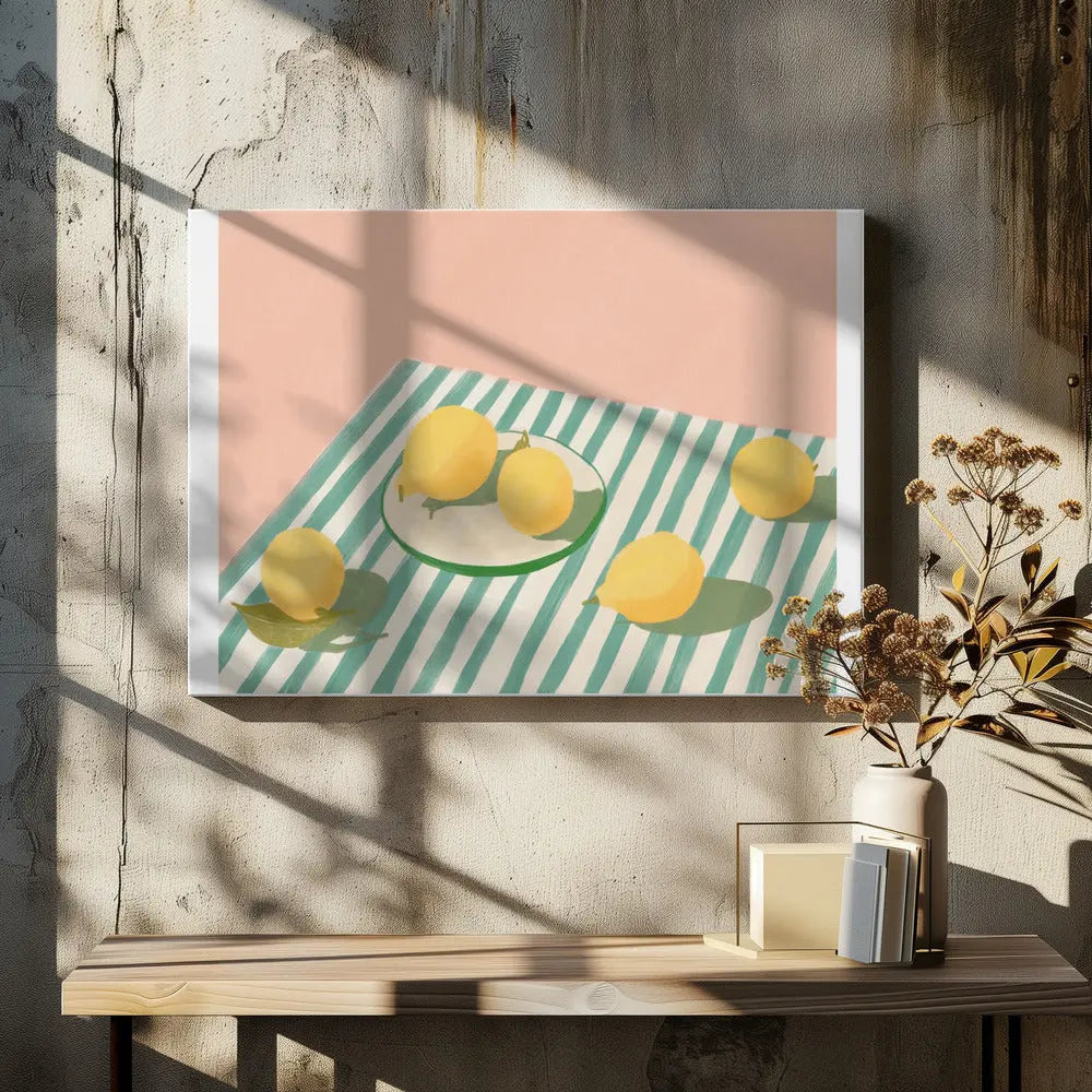 Pandclemonsandstripes Copy - Stretched Canvas, Poster or Fine Art Print I Heart Wall Art
