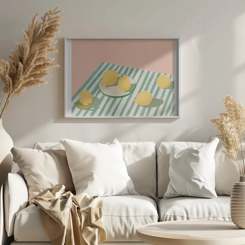 Pandclemonsandstripes Copy - Stretched Canvas, Poster or Fine Art Print I Heart Wall Art